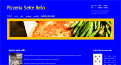 Desktop Screenshot of pizzeriasettebello.co.uk