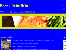 Tablet Screenshot of pizzeriasettebello.co.uk
